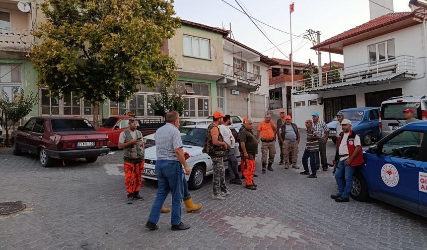 Soma’da yaban domuzu sürek avı yapıldı