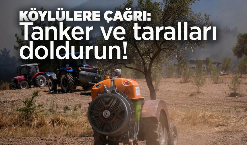 Manisa'da 'tanker ve taralları doldurun' çağrısı