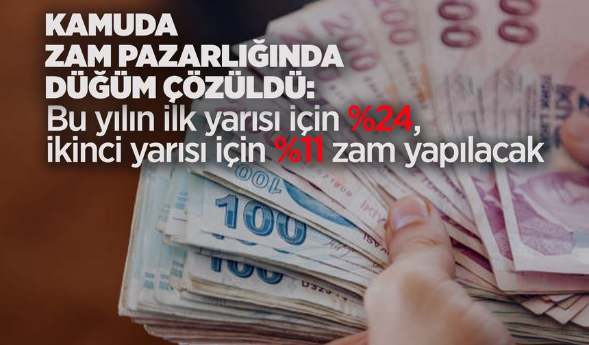 600 bin kamu işçisi için anlaşmaya varıldı