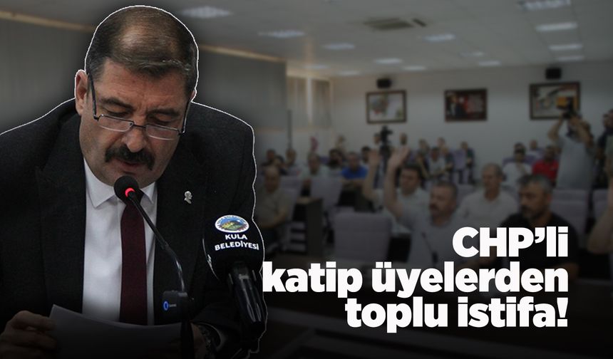 Kula Belediye meclisinde toplu istifa