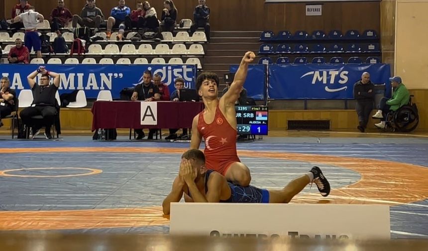 Yunusemreli güreşçi Balkan üçüncüsü oldu