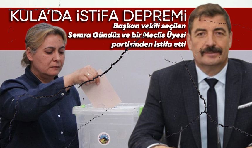 CHP Kula'da 2 istifa!