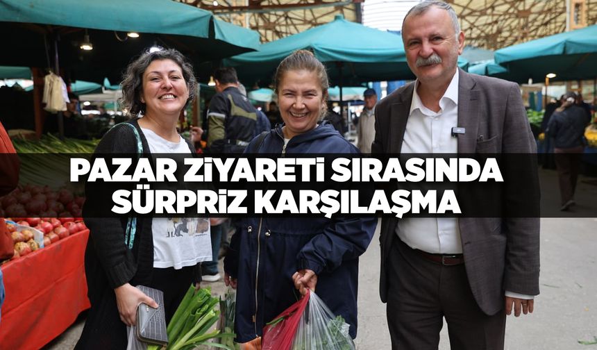 Başkan Balaban'dan pazar ziyareti