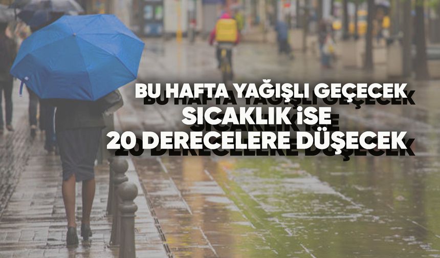 Manisa'yı yağışlı bir hafta bekliyor