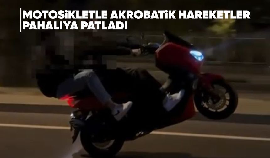 Manisa'da motosikletli akrobasiye 42 bin ceza!