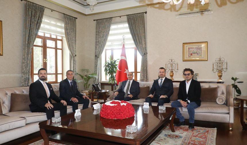 Başkan Şimşek, Vali Özkan'ı ziyaret etti