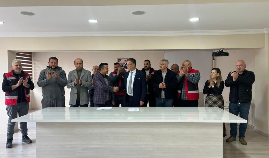 Alaşehir Belediyesi'nden işçileri sevindiren zam