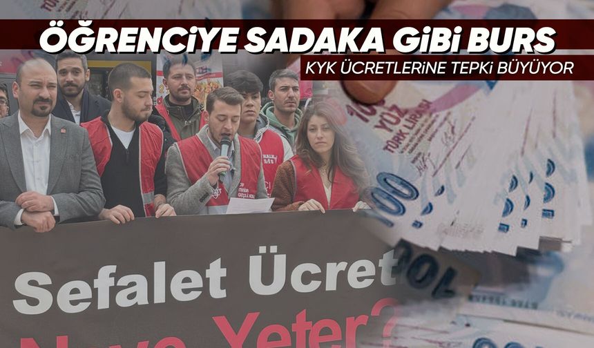 CHP'li gençlerden KYK bursuna tepki
