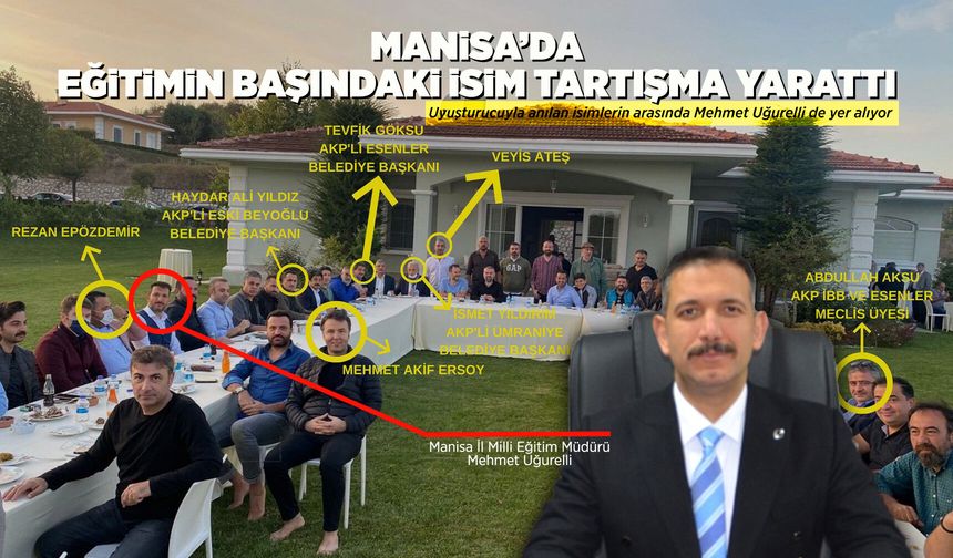 Uyuşturucu iddialarıyla anılan isimlerin arasında Manisa İl Milli Eğitim Müdürü