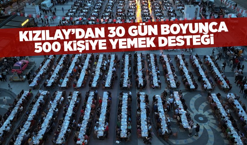 Kızılay Manisa'dan günlük 500 kişiye yemek desteği