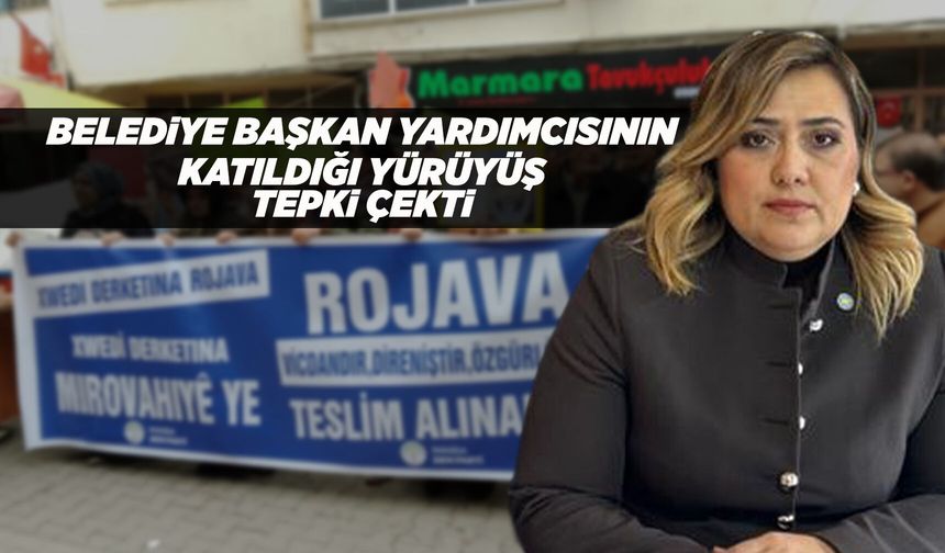 Yunusemre’de Rojava yürüyüşü siyasi tartışma yarattı