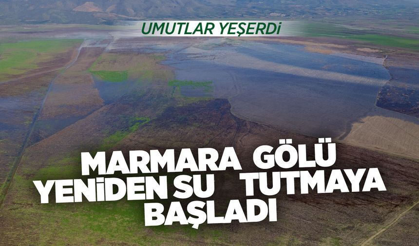 Marmara Gölü'nde umutlandıran görüntü