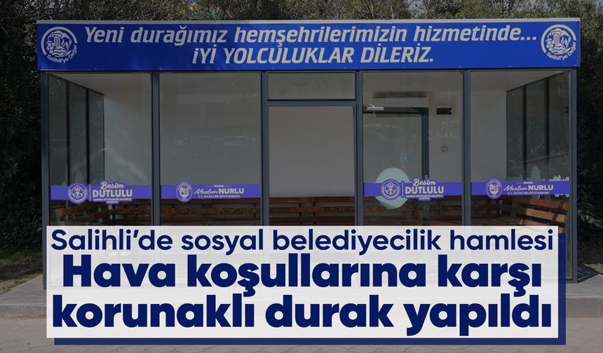 Salihli’de toplu taşımaya konforlu dokunuş