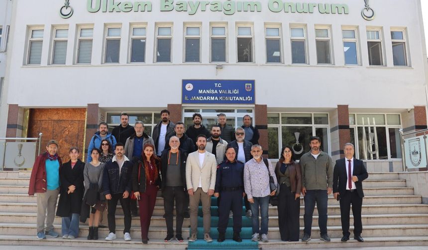 Manisa Gazeteciler Cemiyeti'nden İl Jandarma Komutanı Şen'e ziyaret