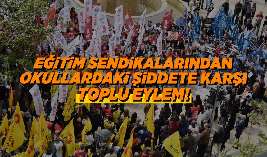 Eğitim sendikaları iş bıraktı