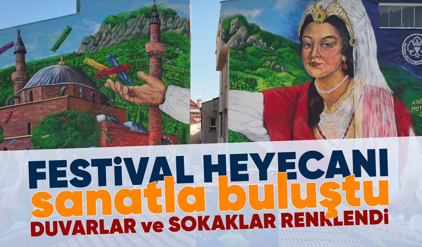 Manisa sokaklarında sanat var
