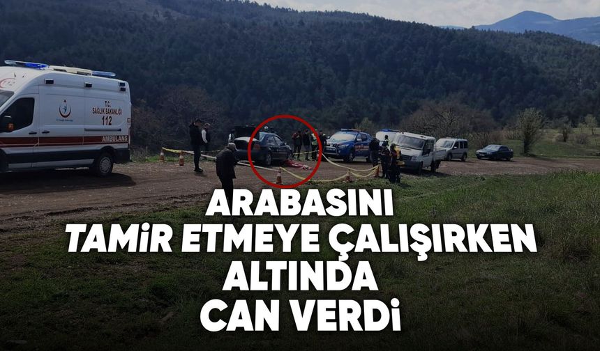 Tamir etmeye çalıştığı aracının altında kalan adam hayatını kaybetti