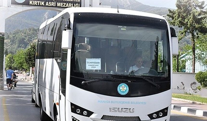 Bayramda mezarlıklara ücretsiz otobüs seferi düzenlenecek