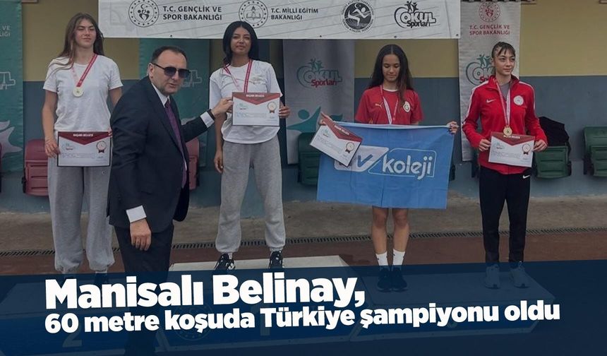 Manisalı Belinay, Türkiye'nin en hızlısı oldu
