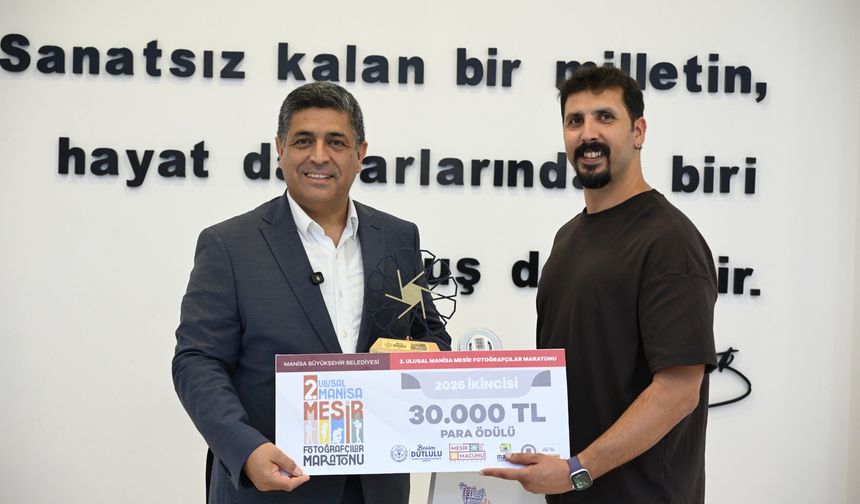 Manisalı İHA muhabirine ikincilik ödülü