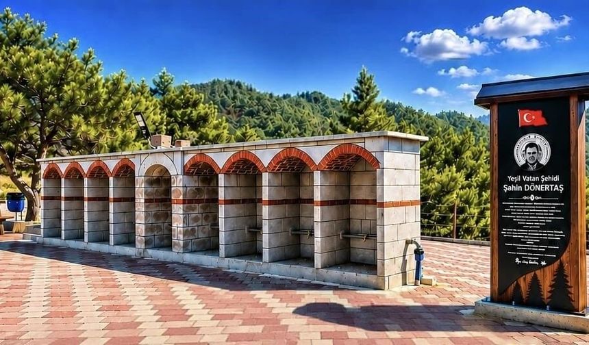 Demirci’deki şifalı su çeşmesine orman şehidinin ismi verildi