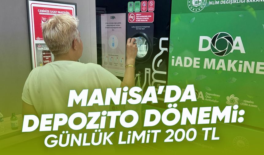 Manisa'da 30 depozito iade makinesi hizmette