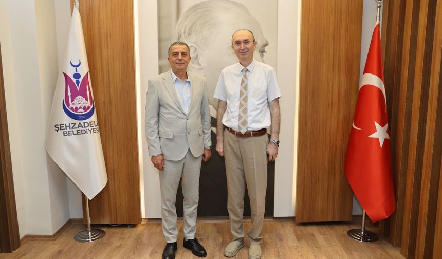 Başkan Hakan Şimşek Kaymakam Günhan Yazar ile görüştü