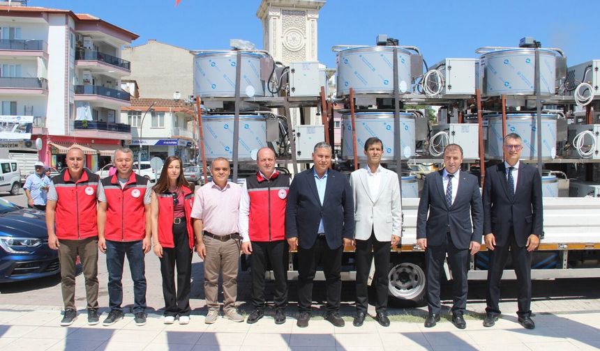 Manisalı 113 kadın üreticiye süt soğutma tankı desteği