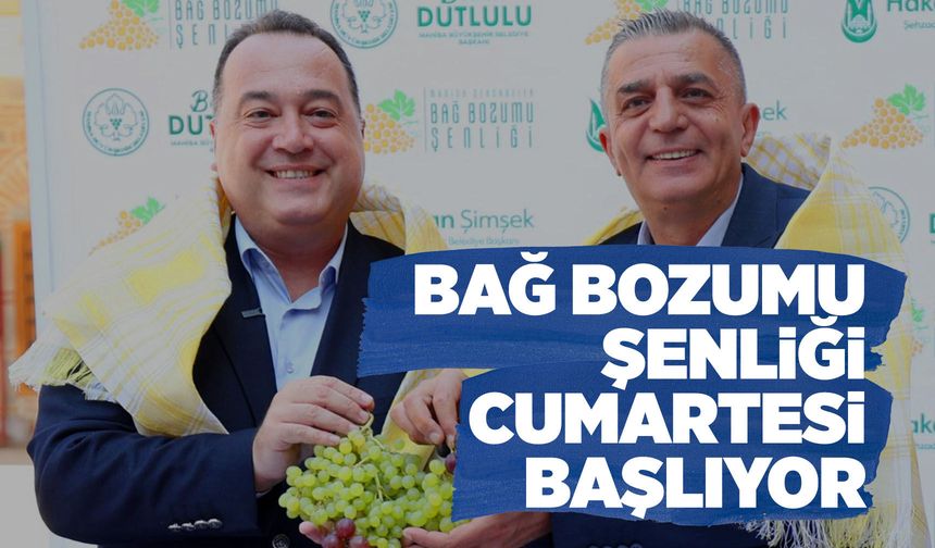 Şehzadeler’de 4 gün sürecek Bağ Bozumu Şenliği başlıyor