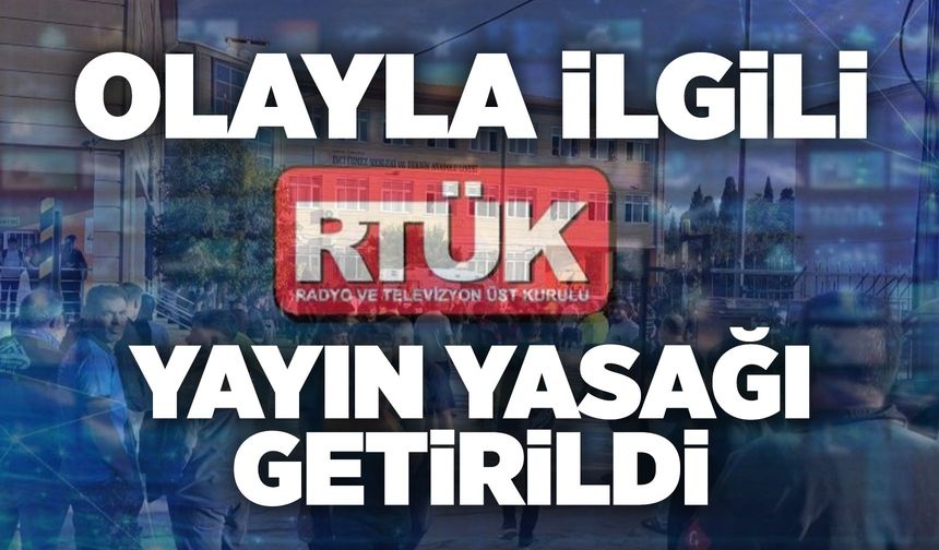 Manisa'daki okul saldırısına ilişkin yayın yasağı getirildi