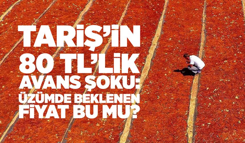 TARİŞ kuru üzüm avans fiyatını 80 TL olarak belirledi