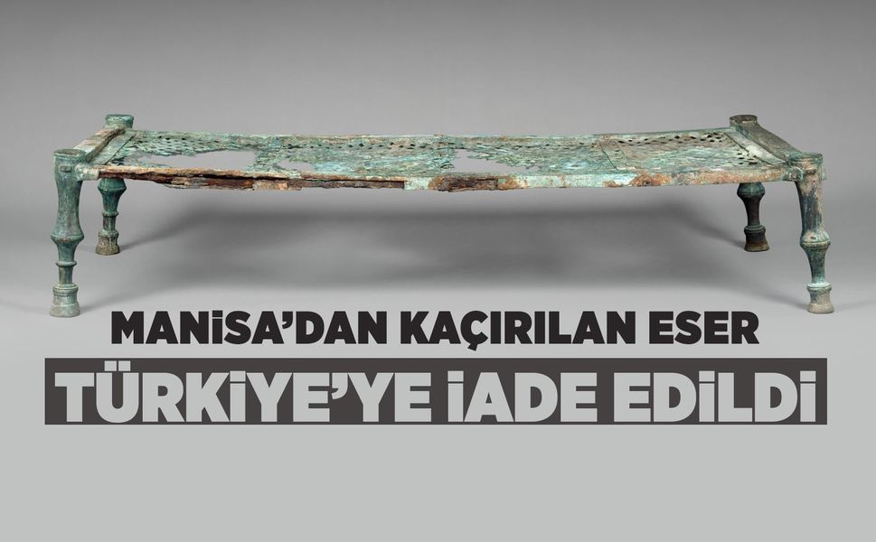 Manisa'dan kaçırılan 2 bin 500 yıllık eser Türkiye'ye iade edildi