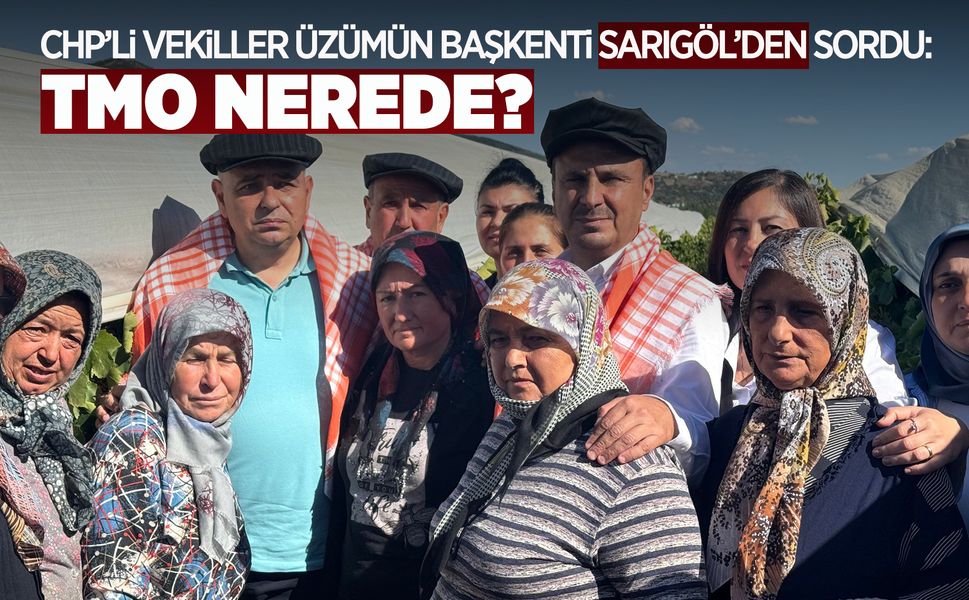 CHP'li vekiller Sarıgöl'de üzüm üreticisinin sorunlarına kulak verdi