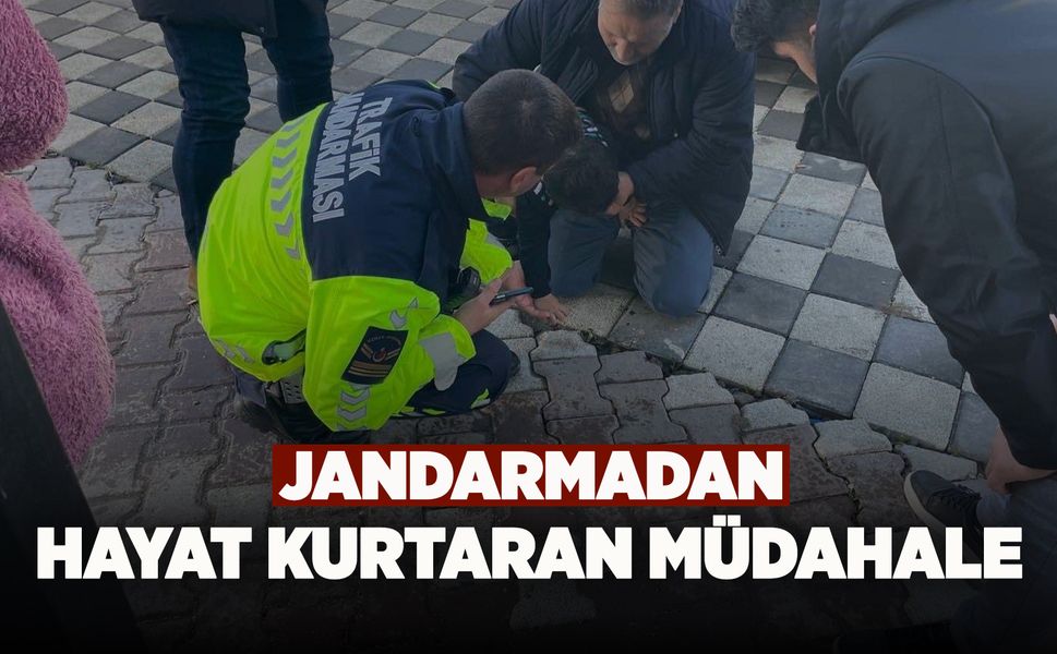 Manisa'da jandarmadan hayat kurtaran müdahale