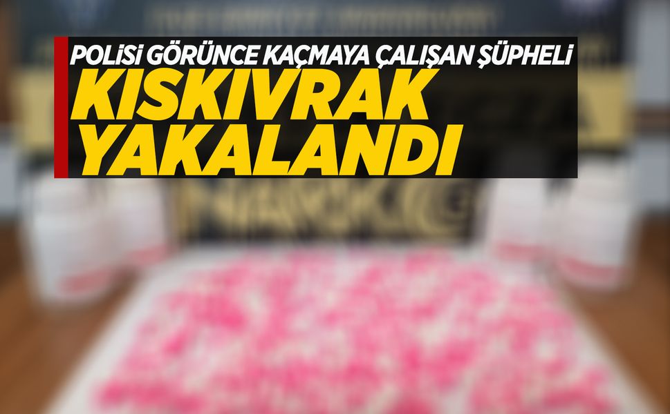 Polisi görünce kaçtı, üzerinden uyuşturucu çıktı