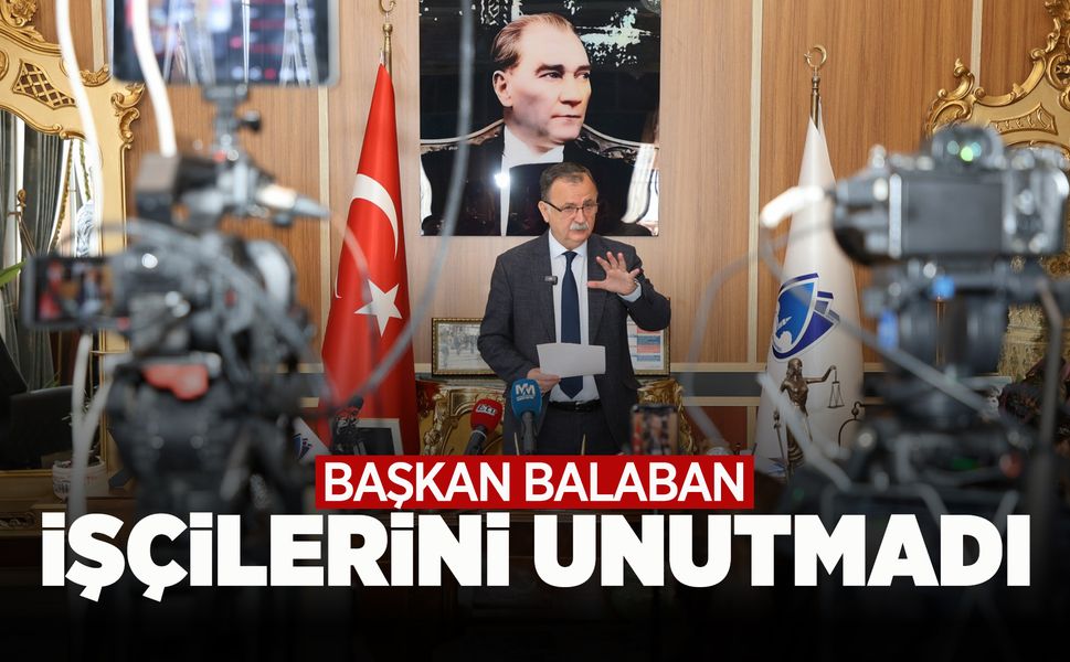 Başkan Balaban'dan işçilere 1 Mayıs ikramiyesi
