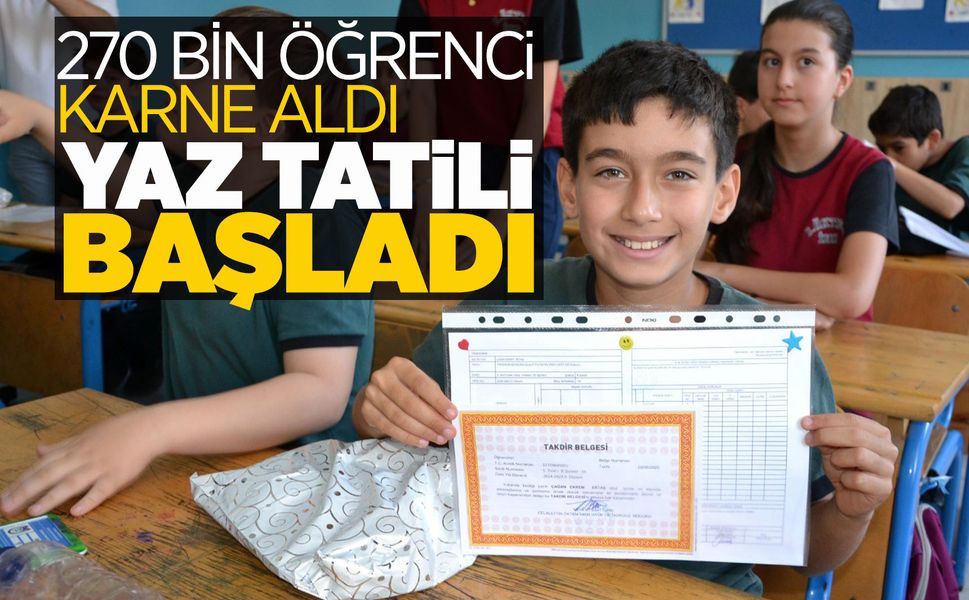 Manisa'da karne heyecanı bitti yaz tatili başladı