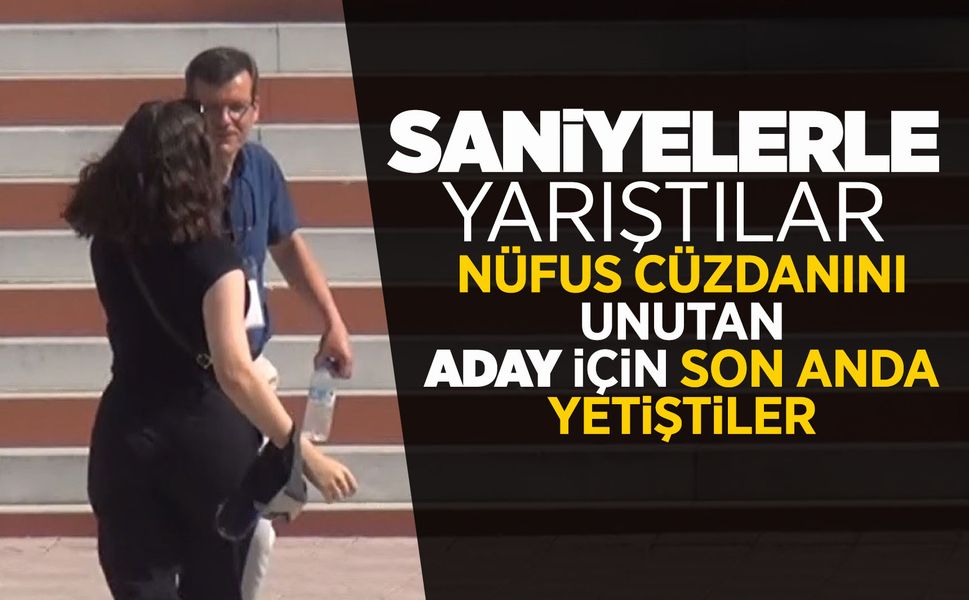 Manisa'da bir öğrenci son saniye sınava yetişti