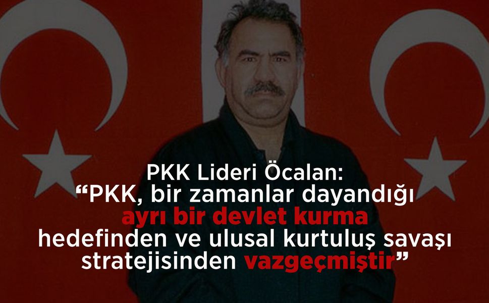 Teröristbaşı Öcalan PKK'ya silah bırakma çağrısını yineledi