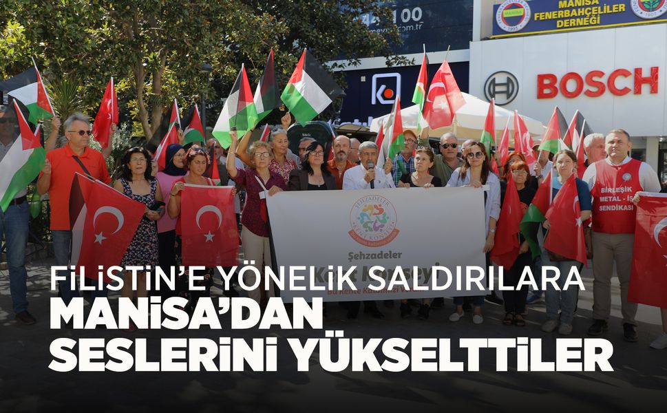 Şehzadeler ve Yunusemre Kent Konseyi'nden Filistin'e destek açıklaması