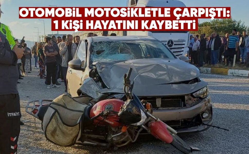 Manisa'da motosiklet sürücüsü feci kazada hayatını kaybetti