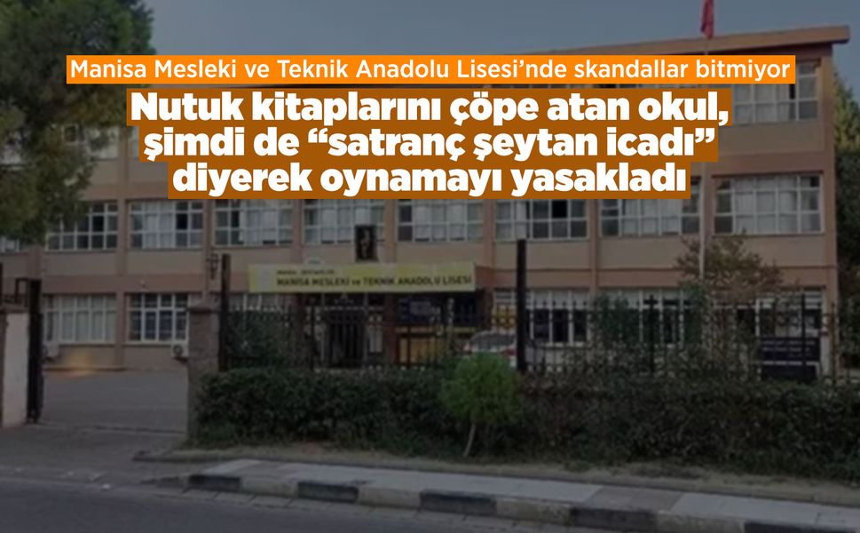 Manisa’daki okulda yeni skandal: “Satranç şeytan icadı” denilerek yasaklandı!