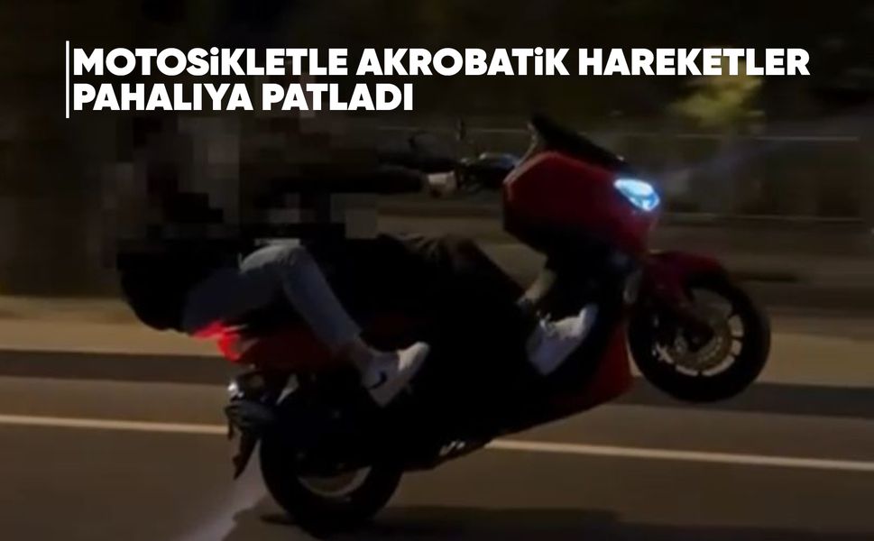 Manisa'da motosikletli akrobasiye 42 bin ceza!