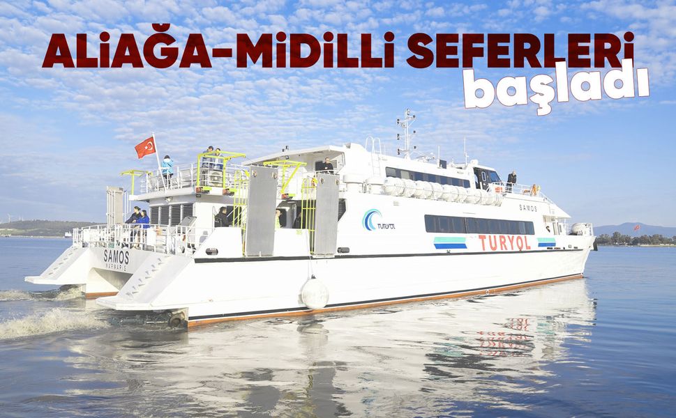 Aliağa'dan Midilli'ye düzenli seferler başladı