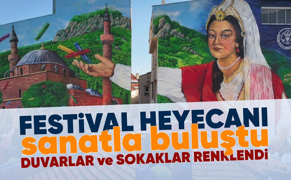 Manisa sokaklarında sanat var