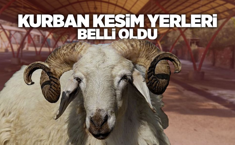 Manisa'da kurban kesim yerleri açıklandı