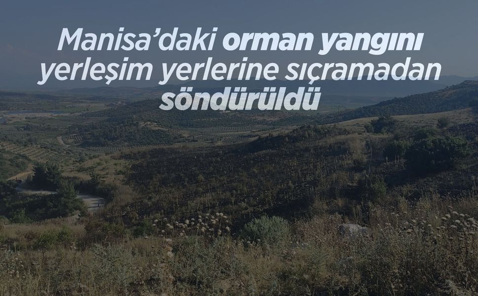 Akhisar’da korkutan orman yangını