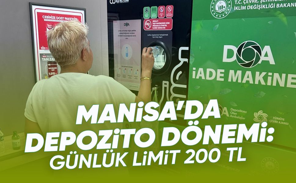 Manisa'da 30 depozito iade makinesi hizmette
