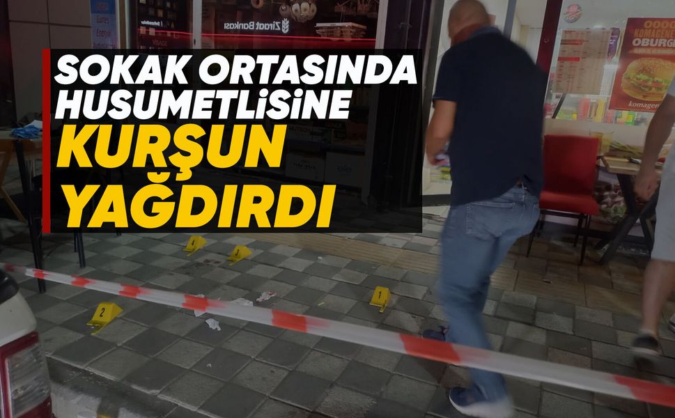 Manisa'da yolda yürüyen gence silahlı saldırı