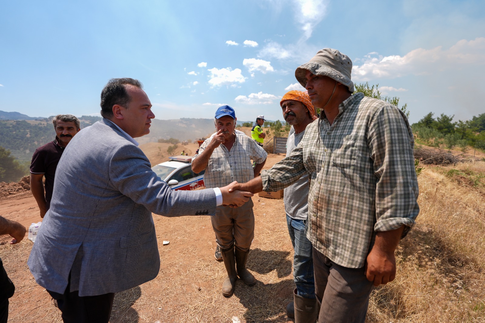 Başkan Dutlulu Yangın Bölgelerinde İncelemelerde Bulundu (11)